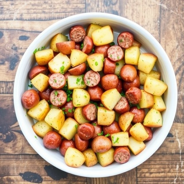 4. Sheet-Pan Sausage and Potatoes