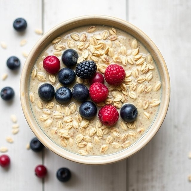 Berry and Chia Seed Oats