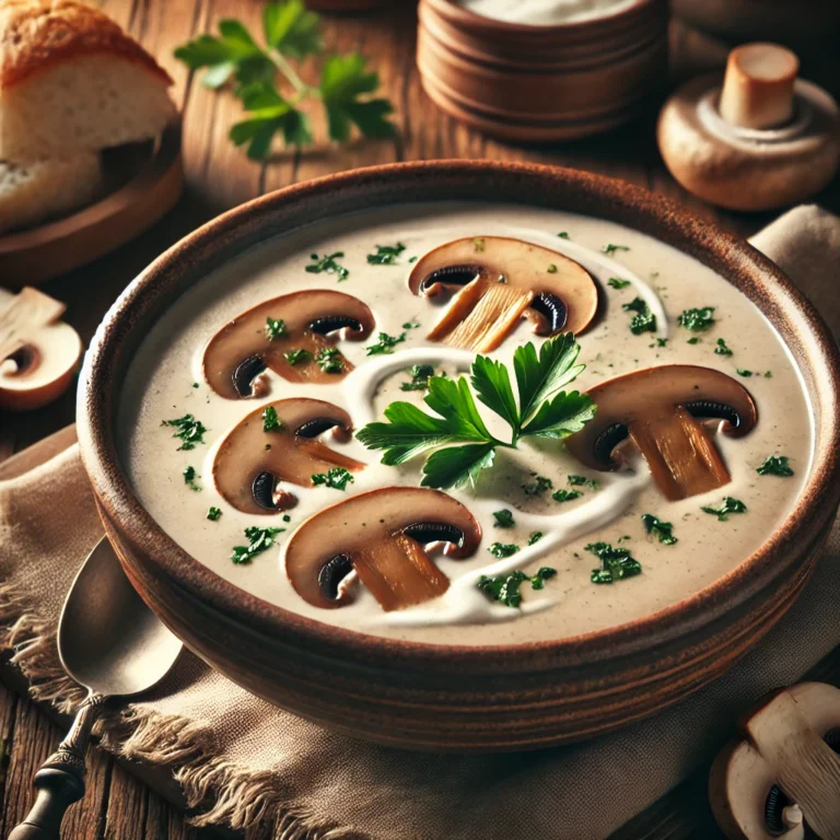 Creamy Mushroom Soup Recipe – A Warm and Comforting Delight