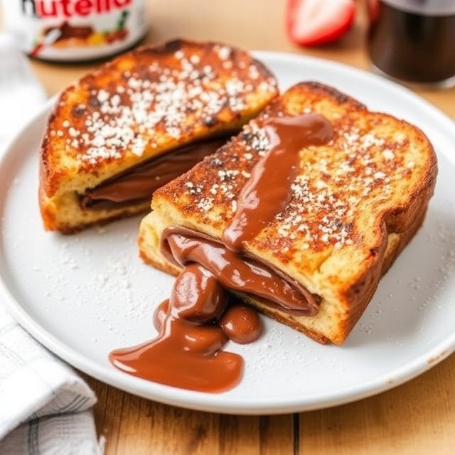 Nutella-stuffed French Toast