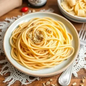 Fresh homemade pasta dough recipe and Italian-inspired pasta dishes.