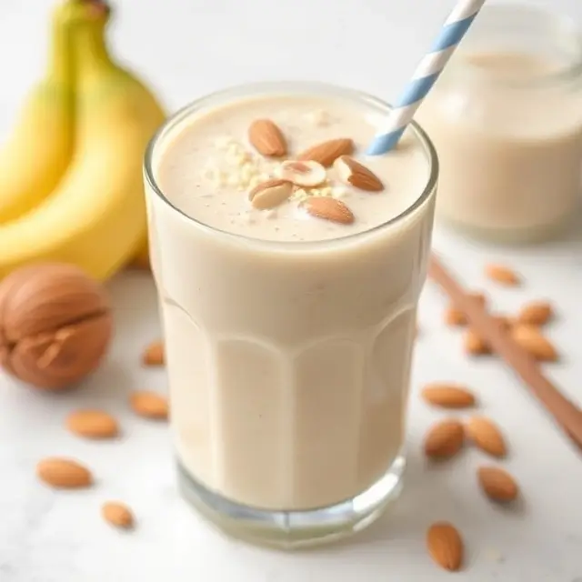 Vanilla Almond Weight Gain Smoothie