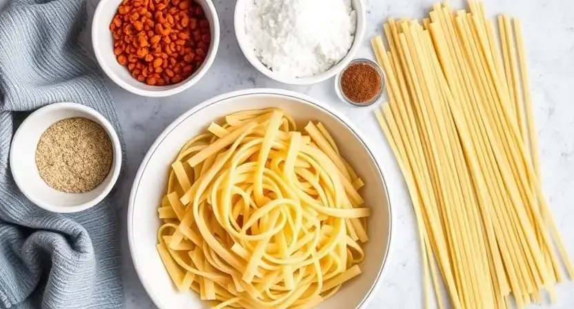 Homemade pasta dough recipe and step-by-step process for making pasta from scratch.