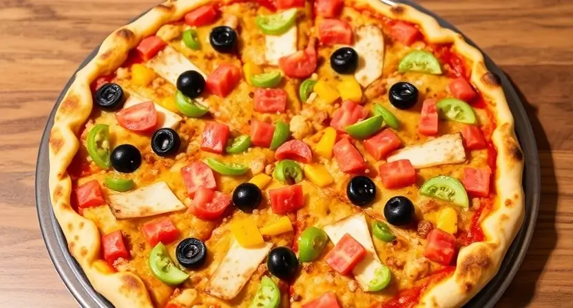 A comparison photo of CPK Black Bean Pizza next to Tostada Pizza, showcasing their unique styles.