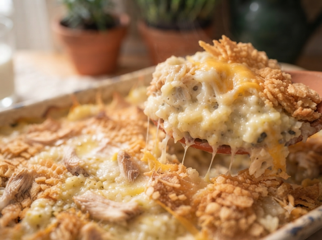 Cheesy Chicken and Rice Casserole